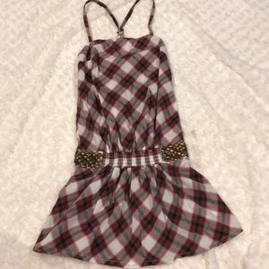 Guess  sleeveless plaid tunic NWT
